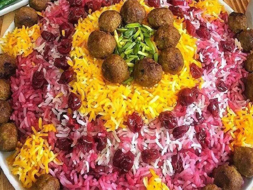 آلبالو پلو مجلسی
